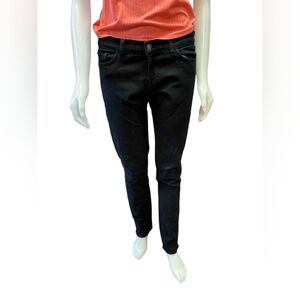 J Brand Jeans Black Denim Stretch Skinny Size 30 EUC